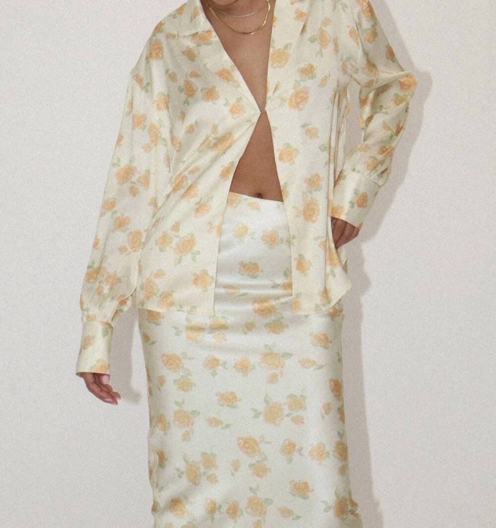 NEW BAILEY ROSE rose all day blouse in custard